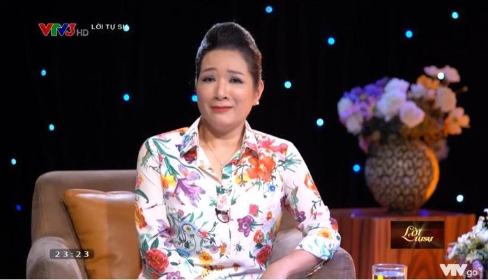 Nghệ sĩ Thanh Thanh Hiền trong chương trình Lời tự sự. Ảnh chụp màn hình. 