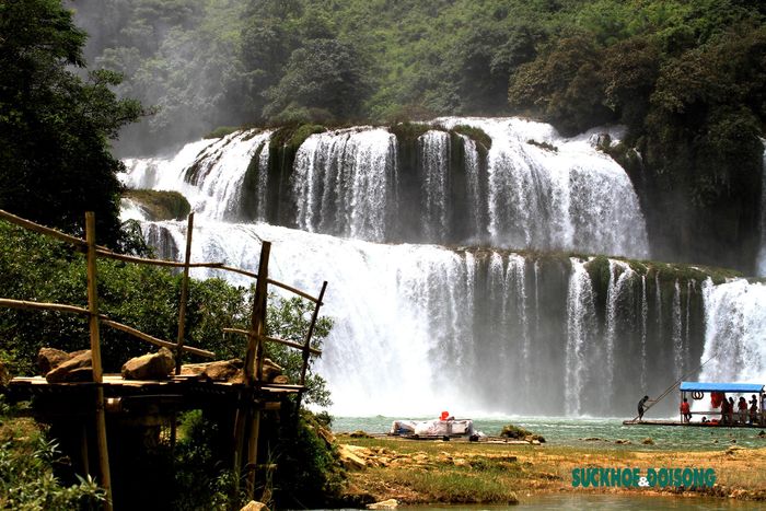 Không khí dễ chịu được tạo bởi những sắc trắng này đang tô điểm thêm vào nền xanh bát ngát của rừng núi nơi đây, tất cả tạo nên một bức tranh hài hòa khiến du khách khi tới đây ai cũng phải ngỡ ngàng, thơ thẩn như lạc vào chốn bồng lai tiên cảnh này.