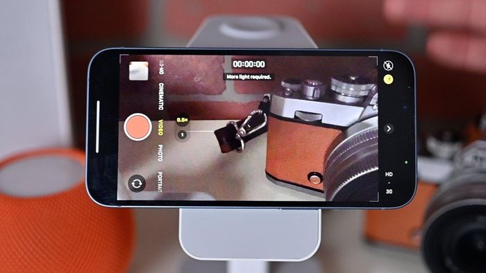 Chế độ quay sẽ xuất hiện ở góc trên màn hình. Ảnh: Apple Insider.