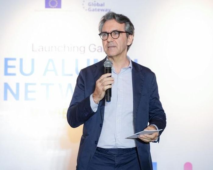 Đại sứ EU Giorgio Aliberti phát biểu tại sự kiện
