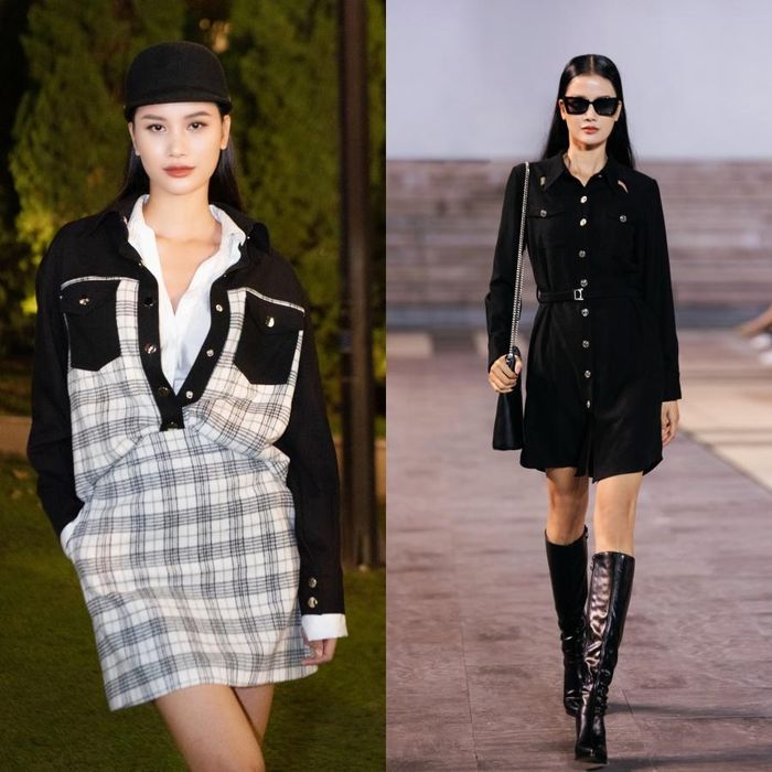 Show diễn còn có sự xuất hiện của Hương Ly. Sau khi trở về từ Paris, đây là show diễn đầu tiên có sự góp mặt của chân dài đình đám.