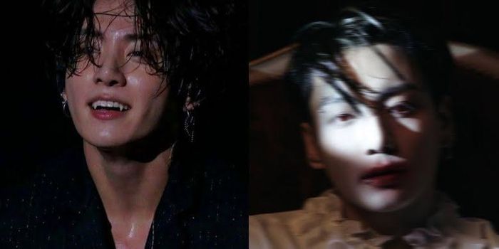 Ảnh do fan chế (trái) và ảnh teaser của Jungkook