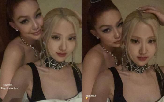 Vào năm 2021, Rosé đã làm netizen náo loạn với màn xuất hiện tại Met Gala – bữa tiệc thời trang lớn nhất hành tinh. Tại đây, cô có dịp chụp ảnh của siêu mẫu đình đám Gigi Hadid. Nhan sắc ngọt ngào của Gigi cùng vẻ sang chảnh của Rosé đã tạo nên khung hình đọ sắc hiếm có
