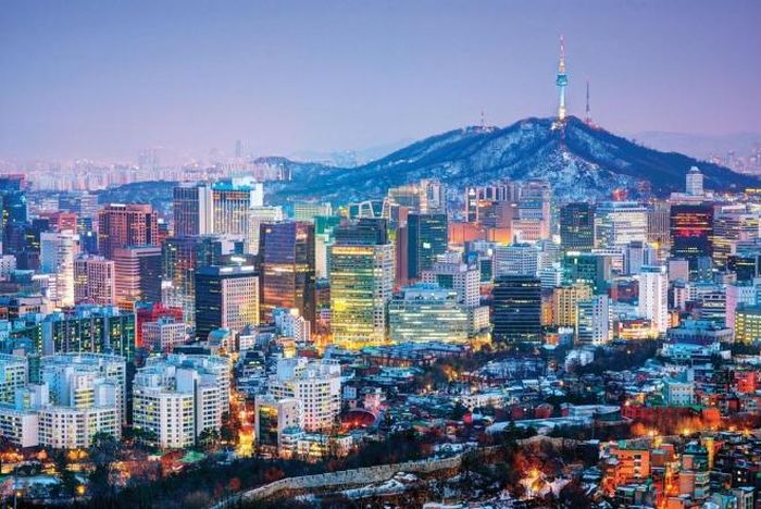 Thủ đô Seoul hiện đại về đêm