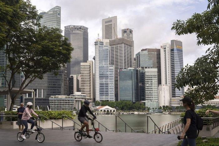 Singapore đang phục hồi mạnh mẽ sau đại dịch. Giới nhà giàu từ khắp nơi trên thế giới ồ ạt mở văn phòng gia đình tại đảo quốc sư tử. Ảnh: Bloomberg.