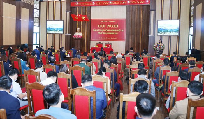 Huyện ủy Văn Bàn tổng kết mô hình nghiệp vụ công tác Đảng năm 2021.