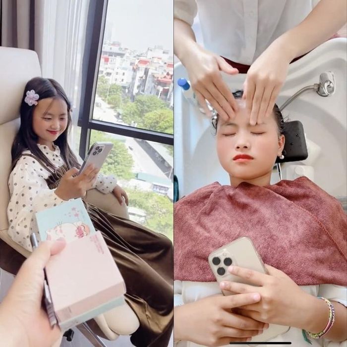 Nhiều ý kiến cho rằng, sau khi được “lên đồ” và tô thêm chút son đỏ, cô bé Hà Giang càng trở nên hút mắt, xinh xắn hơn.