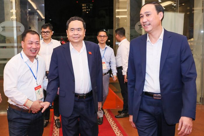 Phó Chủ tịch Thường trực Quốc hội Trần Thanh Mẫn tham dự chương trình. Ảnh: Quang Vinh.