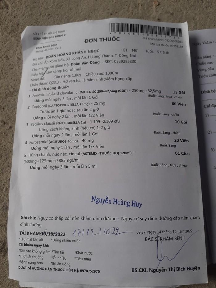 Bé Ngọc được chẩn đoán "hở van 2 lá bẩm sinh" và sắp tới sẽ phải phẫu thuật.
