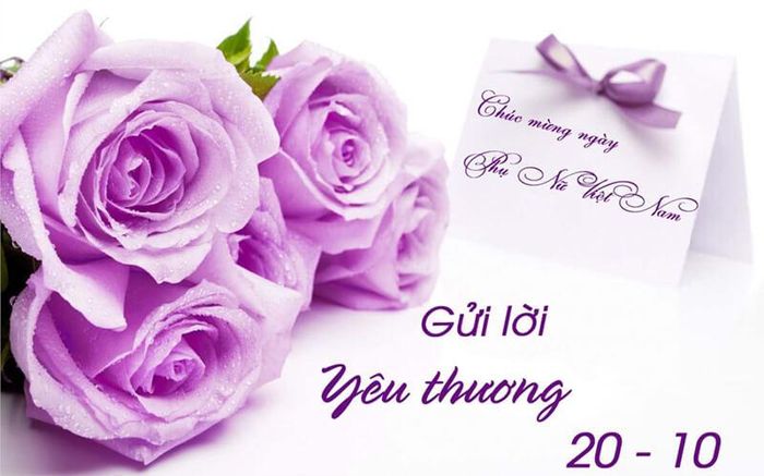 Thiệp mừng ngày Phụ nữ Việt Nam 20/10