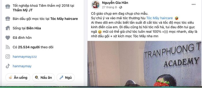 Và cô bạn gái Gia Hân cũng để trạng thái tương tự