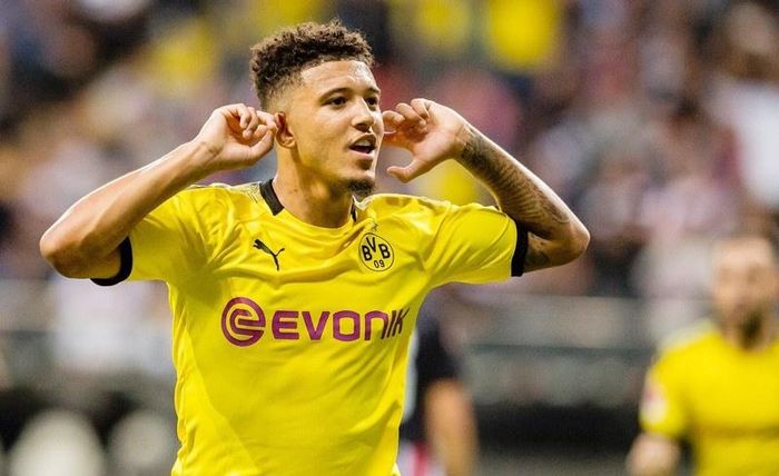  Sancho từng là cầu thủ chạy cánh tiềm năng hàng đầu thế giới hồi còn ở Dortmund. Ảnh: Reuters. 