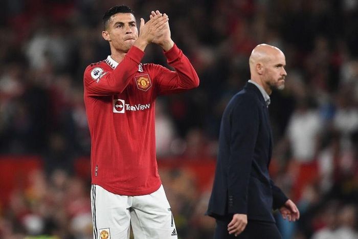 HLV Ten Hag luôn khẳng định Ronaldo là một phần trong kế hoạch của ông ở mùa giải này. Ảnh: GETTY.