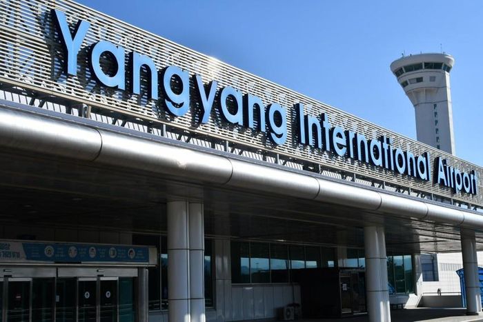 Sân bay Yangyang, tỉnh Gangwon, nơi các công dân Việt Nam mất liên lạc.