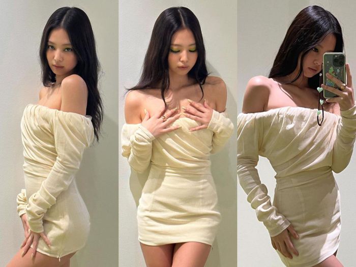 Với đôi mắt được trang điểm sâu và ánh mắt hút hồn, nữ rapper 1996 trông thật gợi cảm và quyến rũ. Chiếc váy cũng được thay đổi để hoàn toàn phù hợp với thân hình nhỏ nhắn của nữ ca sĩ