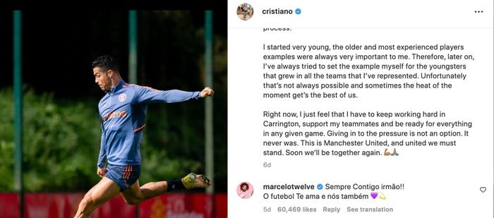 Chia sẻ cho thấy Ronaldo sẵn sàng thay đổi ở MU, có thể chấp nhận ngồi dự bị và làm theo chỉ đạo của HLV.