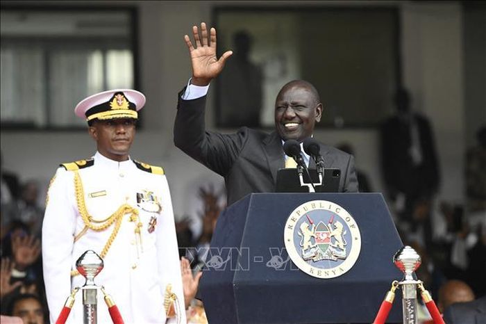 Tân Tổng thống William Ruto tại lễ tuyên thệ nhậm chức ở Nairobi, Kenya, ngày 13/9/2022. Ảnh: AFP/TTXVN