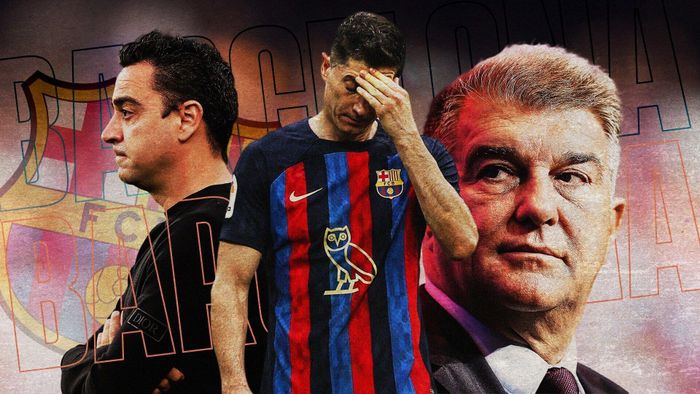  Robert Lewandowski chưa thể giúp Barca trở lại. 