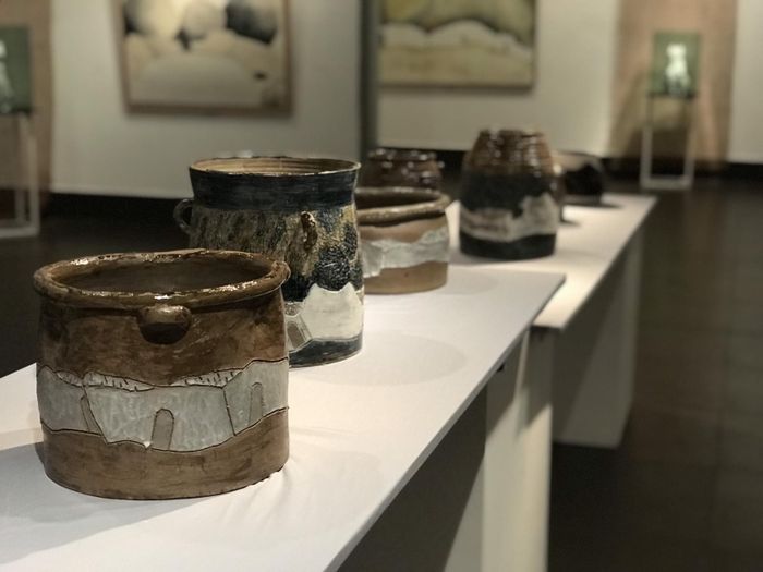 Gốm trong triển lãm Làng, tác giả Nguyễn Bảo Toàn