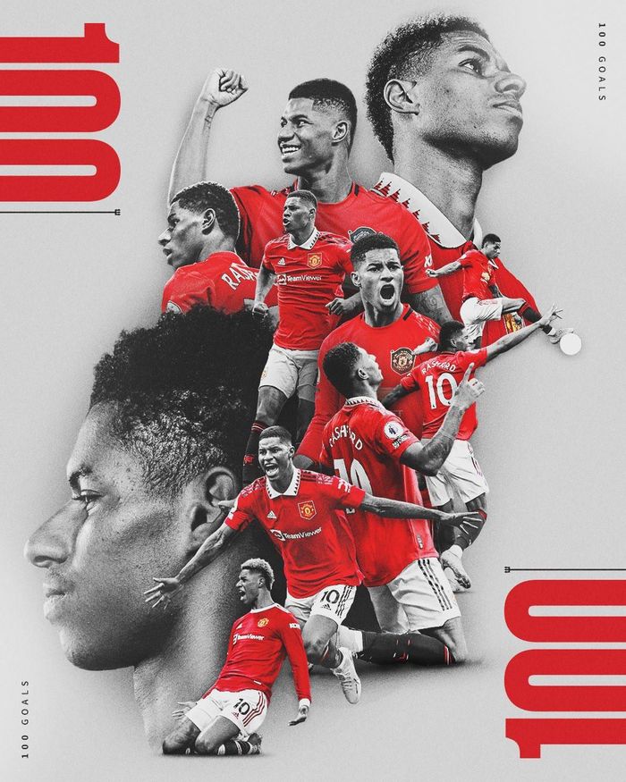Rashford chơi hay nhất trên hàng công MU và vươn tới cột mốc 100 bàn cho Quỷ đỏ
