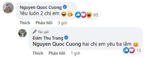 Màn tương tác ngọt ngào giữa Cường Đô La và Đàm Thu Trang
