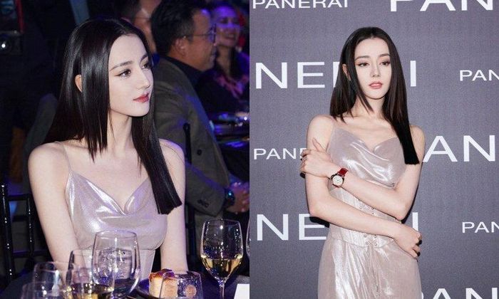 Muốn trông nữ tính và nhẹ nhàng, bạn có thể tham khảo kiểu tóc Hime có mái tỉa layer nhẹ của Địch Lệ Nhiệt Ba