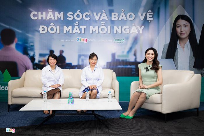 Tọa đàm “Chăm sóc và bảo vệ đôi mắt mỗi ngày”. Ảnh: Phương Lâm.
