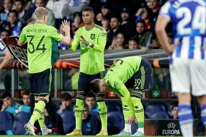 Rashford đã được xếp đá ở vai trò số 10 trong hiệp 2 trận đấu với Sociedad