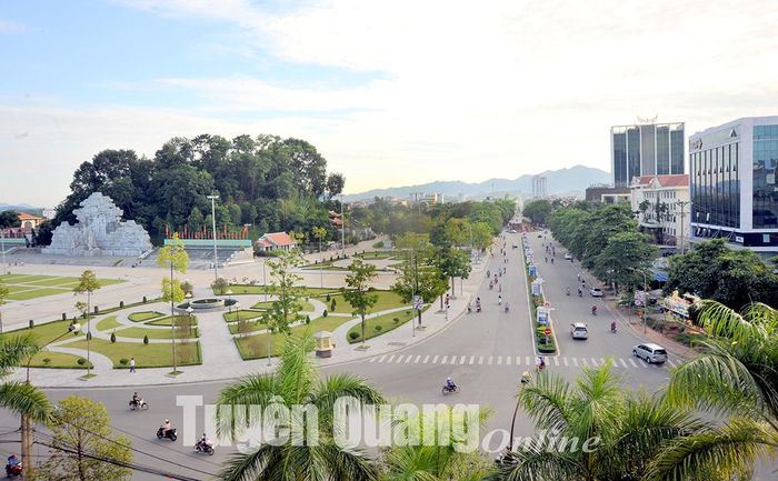 Một góc thành phố Tuyên Quang.