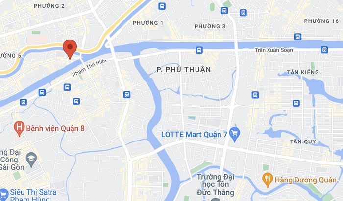  Vụ cháy xảy ra tại căn nhà trên đường Hưng Phú, quận 8. Ảnh: Google Maps. 
