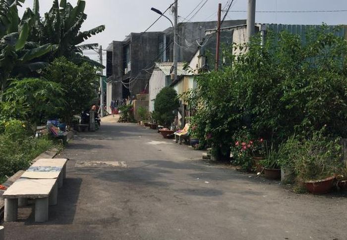 Con hẻm nơi xảy ra vụ án mạng.