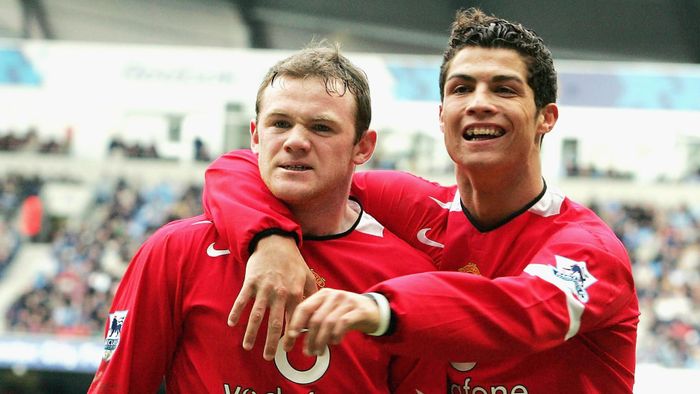 Hình ảnh đẹp của Rooney và Ronaldo trong những năm tháng hoàng kim của Quỷ đỏ