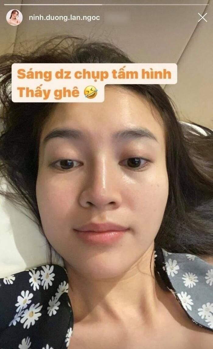 Làn da mộc của Lan Ngọc mỗi sáng thức dậy khiến nhiều netizen muốn "xin vía". 