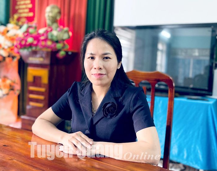 Cô giáo Lưu Thị Thanh Bình.
