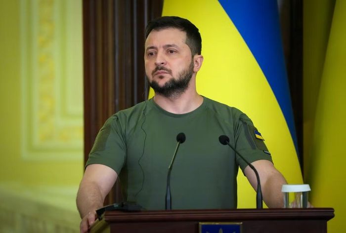  Tổng thống Ukraine Volodymyr Zelensky. Ảnh: AP. 
