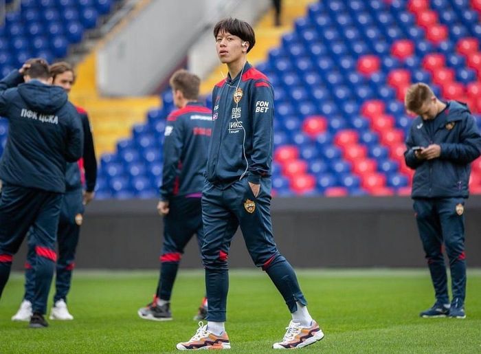Viktor Le khi còn khoác áo đội hình 2 của CSKA Moscow. Ảnh: NVCC.