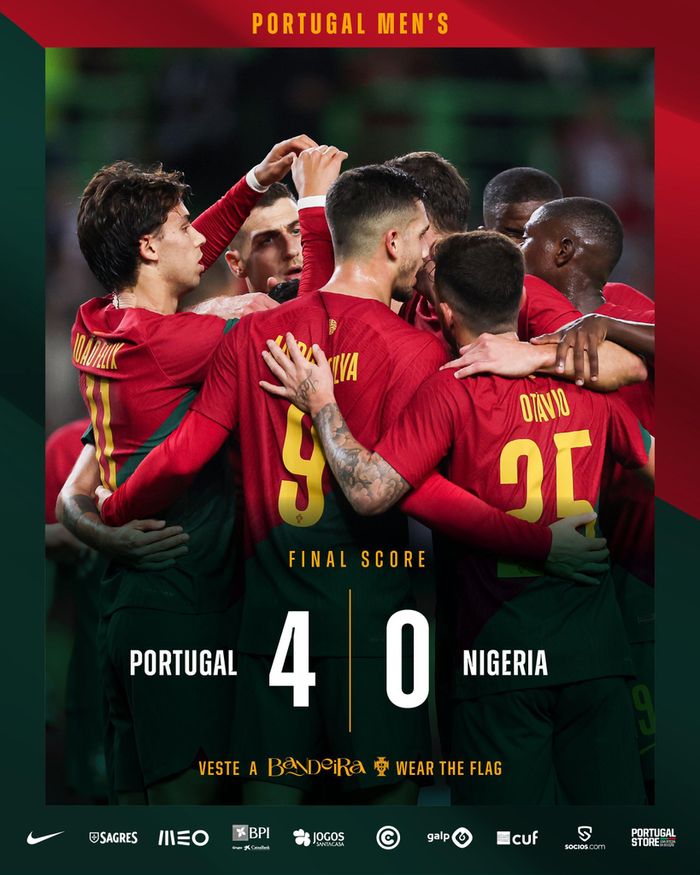 Bồ Đào Nha có màn chạy đà hoàn hảo trước World Cup 2022