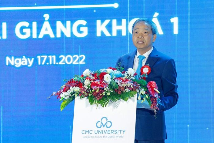 Chủ tịch Tập đoàn Công nghệ CMC, Chủ tịch Hội đồng Trường Đại học CMC Nguyễn Trung Chính. Ảnh: CMC