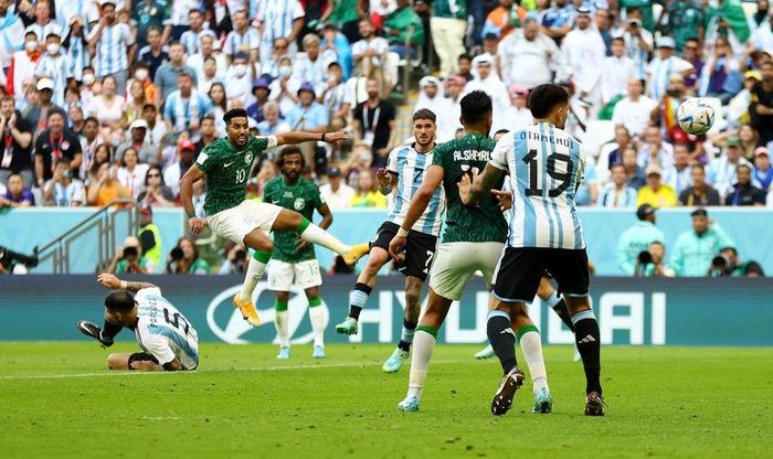 Argentina thua vì một phần Saudi Arabia chơi bóng xuất thần. Ảnh: Reuters. 