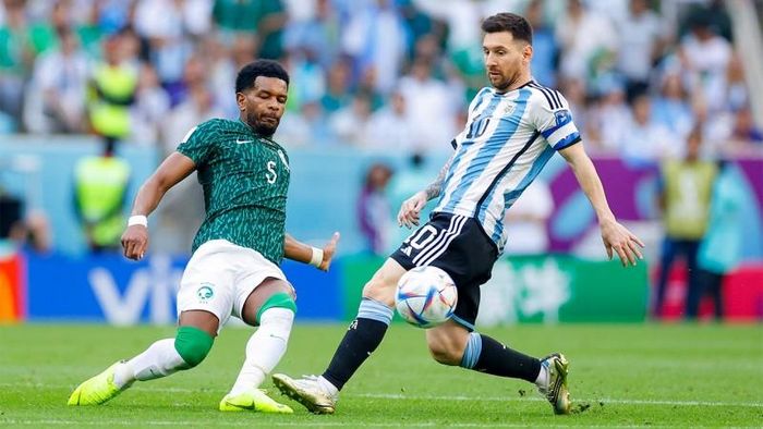 Một khoảnh khắc trong trận bóng giữa Argentina và Ả Rập Xê-út (nguồn: Fox Sports)