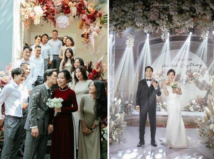 Nhiều người nói vui, thời điểm xuất hiện nhiều nhất của Viên Minh có lẽ là lúc làm đám hỏi, đám cưới. Cặp đôi chính thức về chung nhà vào tháng 11/2020