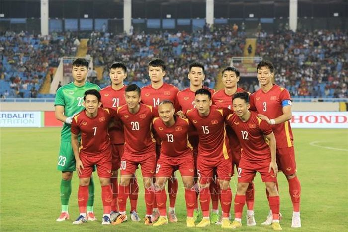 Đội hình ra sân của đội tuyển quốc gia Việt Nam.
