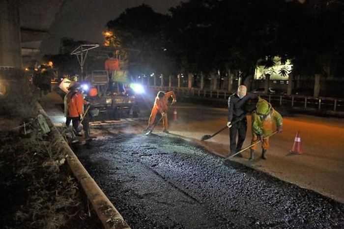 Đến thời điểm hiện tại, đơn vị đã thi công được 70% khối lượng hư hỏng.