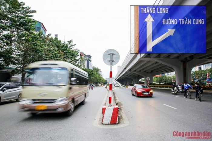 Có mặt tại khu vực lối xuống đường Phạm Văn Đồng, đoạn giao cắt với phố Trần Cung (quận Bắc Từ Liêm, Hà Nội) vào buổi sáng 1/12 và chiều cùng ngày, PV ghi nhận mật độ giao thông rất lớn trên tuyến nhất là giờ cao điểm hàng ngày. Tuy nhiên, cùng với đó cũng là tình trạng rất đông người dân khi di chuyển theo chiều từ Hoàng Quốc Việt đi cầu Thăng Long và ngược lại đều liều lĩnh chọn đi ngược chiều để vào đường Trần Cung.