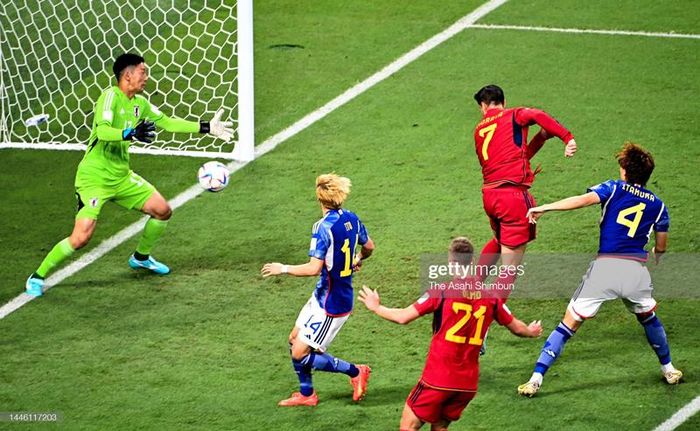 Morata ghi bàn duy nhất cho Tây Ban Nha. Ảnh: Getty Images