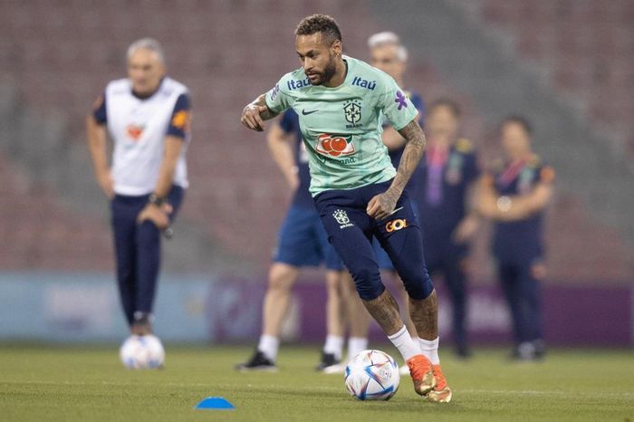 Hình ảnh tập luyện mới nhất của Neymar.