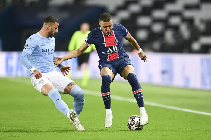  Walker và Mbappe đã đối mặt nhau vài lần trong khuôn khổ Champions League. 