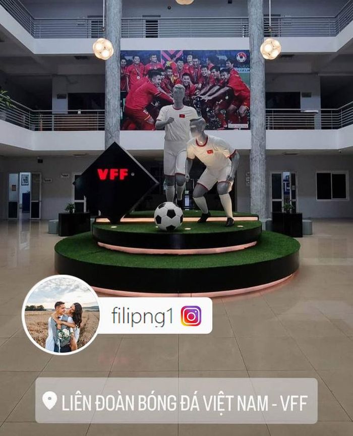 Hình ảnh trụ sở VFF được Filip Nguyễn chia sẻ trên trang cá nhân