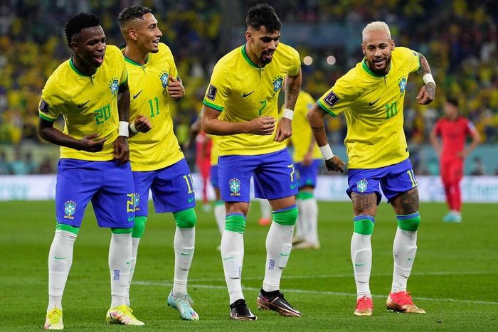 Bộ tứ hàng công của Brazil gây ấn tượng trước Hàn Quốc. Ảnh: Marca.
