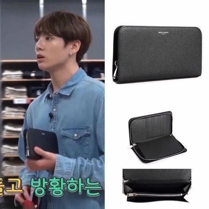 Jungkook cầm ví YSL